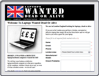 LAPTOPS WANTED DEAD OR ALiVE